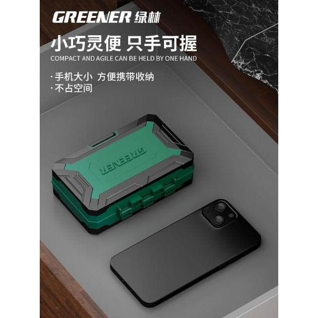 綠林 騎士魔盒 摩托車工具套裝套筒螺絲刀小型棘輪隨車維修扳手
