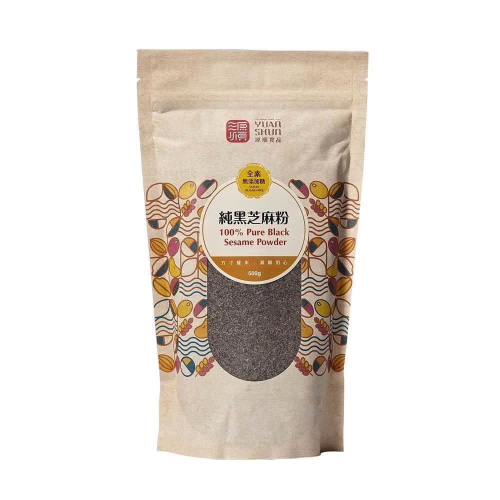 【源順】純黑芝麻粉400g(全素/無糖/五穀粉/芝麻糊/精力湯)