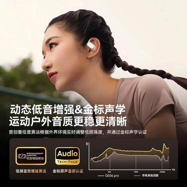 骨傳導藍牙耳機掛耳掛式真無線不入耳超長續航高音質運動跑步專用