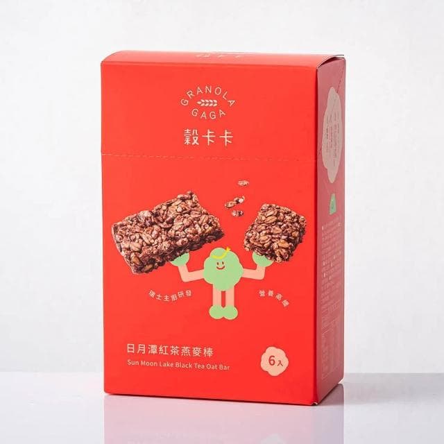 【GRANOLA GAGA 穀卡卡】燕麥棒26gx6入盒裝 (日月潭紅茶;蛋白棒/營養棒/能量棒/高纖低卡/健康點心)