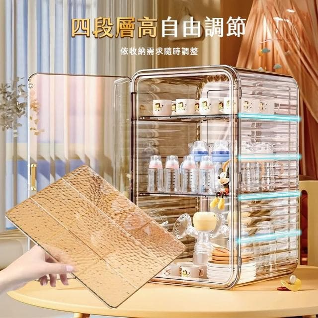【STYLE 格調】輕奢美學磁吸式三層防塵收納盒-大號/特大號 玩具展示櫃 公仔收納盒 公仔展示盒 化妝保養品收納 杯子玻璃杯酒杯收納 