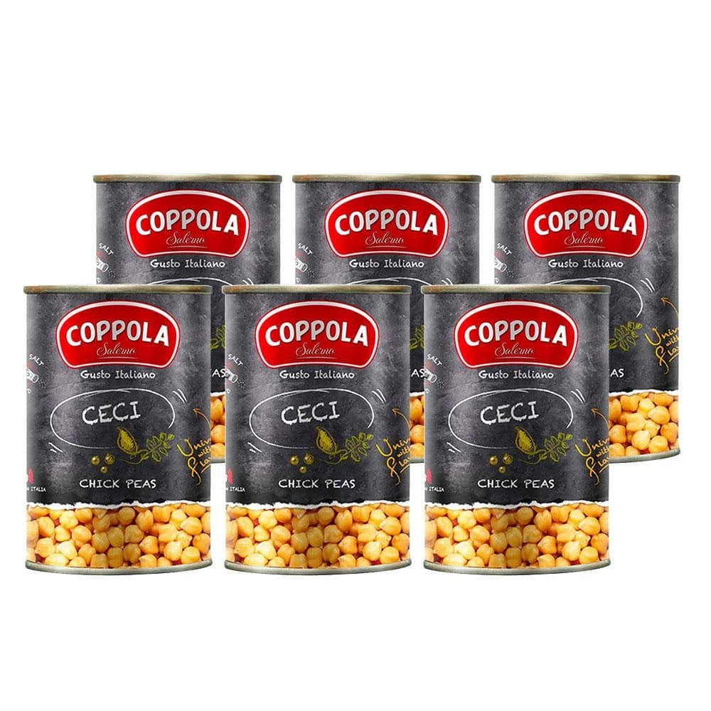 【Coppola】義大利鷹嘴豆400g 6入組 (柯波拉/無麩質/素食)