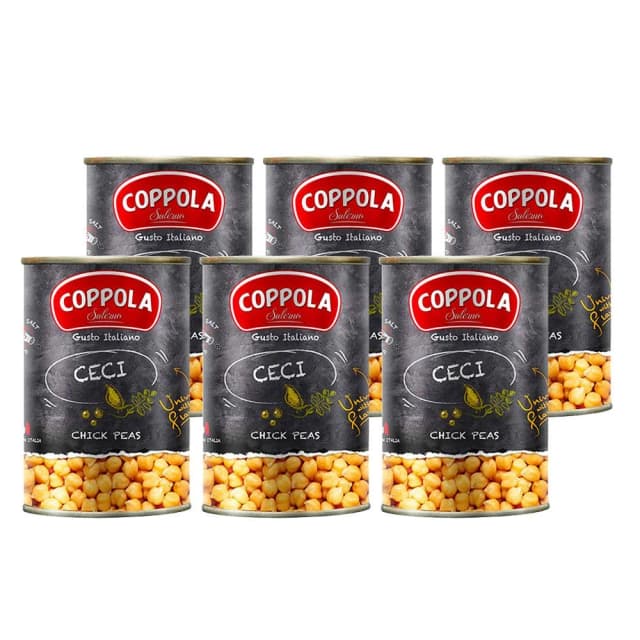 【Coppola】義大利鷹嘴豆400g 6入組 (柯波拉/無麩質/素食)
