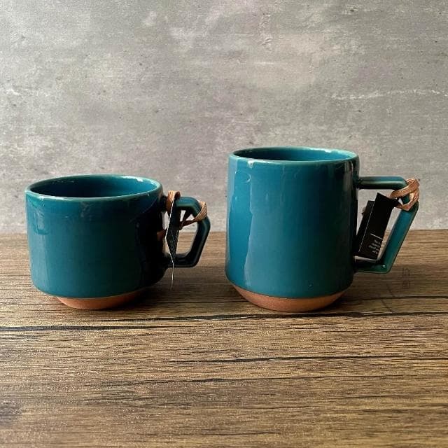 ［拾憩］日本 CHIPS Mug 馬克杯-藍綠色 280/380ml 美濃燒 水杯 咖啡杯 茶杯 杯子 生日禮物 入厝