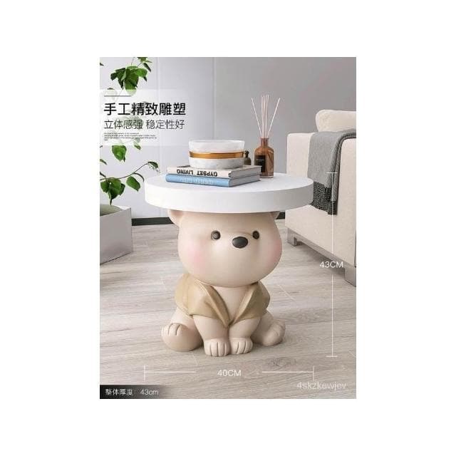 奶油風大型熊落地擺件傢居飾品茶幾客廳電視櫃沙髮旁床頭喬遷禮物