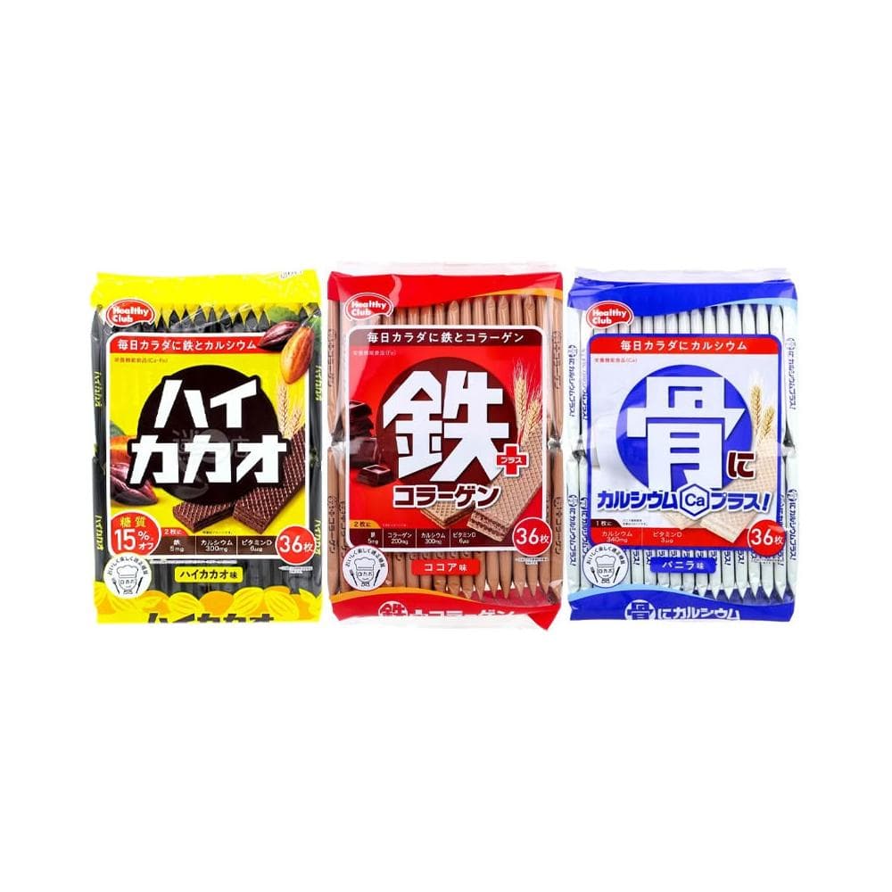 【Hamada 哈馬達】威化餅36枚 骨香草 鐵巧克力 鈣+鐵苦巧克力