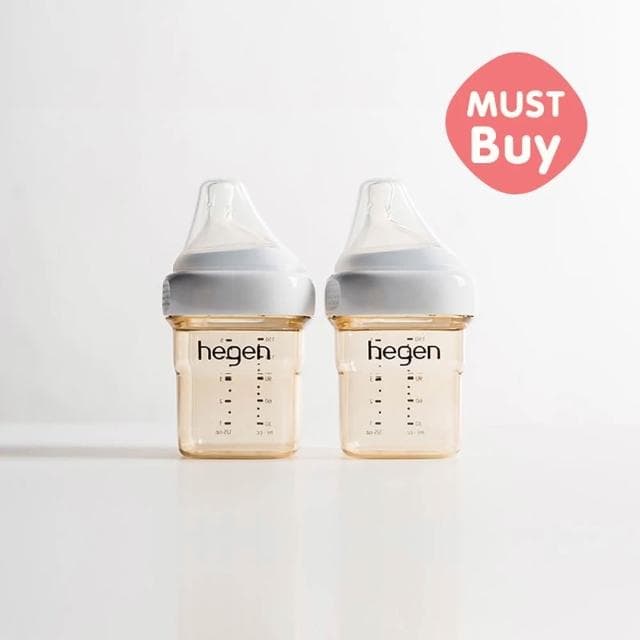 【hegen】新生必備奶瓶組(150ml雙入+240ml雙入/多色可選)