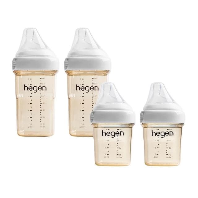 【hegen】新生必備奶瓶組(150ml雙入+240ml雙入/多色可選)