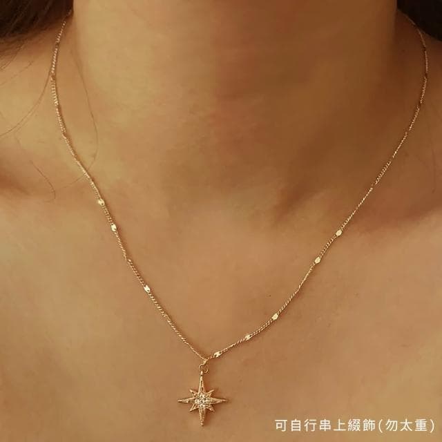 【CReAM】Tiffany純銀抗敏鍍14K金色 基本款素鍊裸鍊中性女項鍊(生日 禮物 送禮 禮盒)