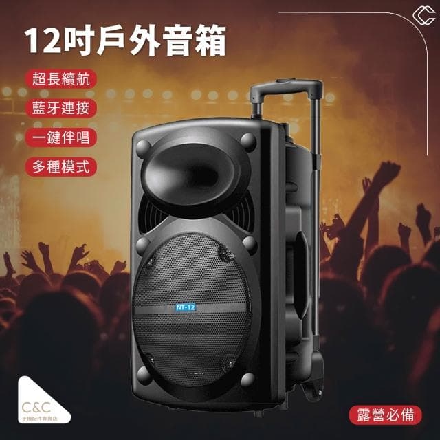【C&C】12吋藍芽音響
