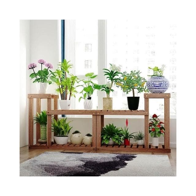 限時折扣 花架 客廳 魚缸花架子 多層 特價陽台落地式實木盆栽植物室內置物架