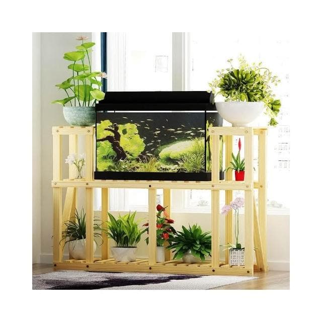 限時折扣 花架 客廳 魚缸花架子 多層 特價陽台落地式實木盆栽植物室內置物架