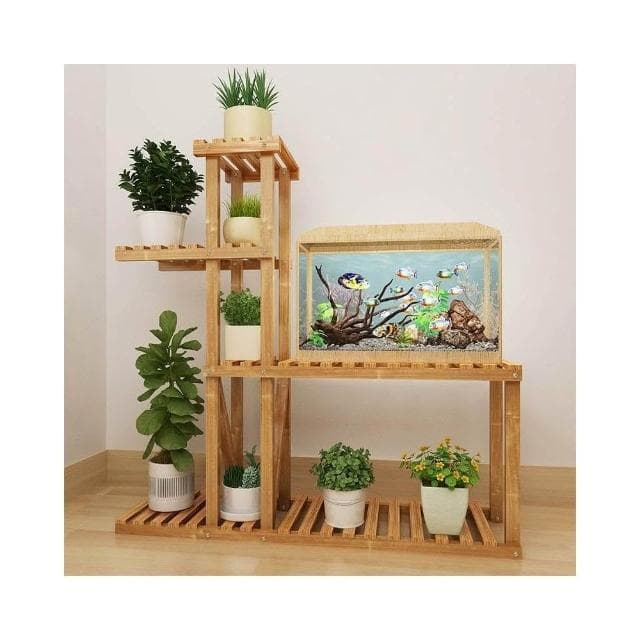 限時折扣 花架 客廳 魚缸花架子 多層 特價陽台落地式實木盆栽植物室內置物架