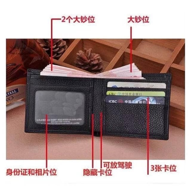 男士皮夾潮牌錢包男真皮質感短款男生學生韓版新款錢包男款錢夾潮可折疊雙折疊包多卡層錢包商務禮物錢包短款錢包男卡包短款皮錢包