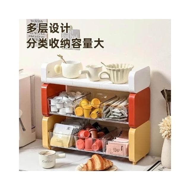 免運 亞克力桌面置物架 多層桌面置物架茶具收納架家用桌面多功能置物架 亞克力材質