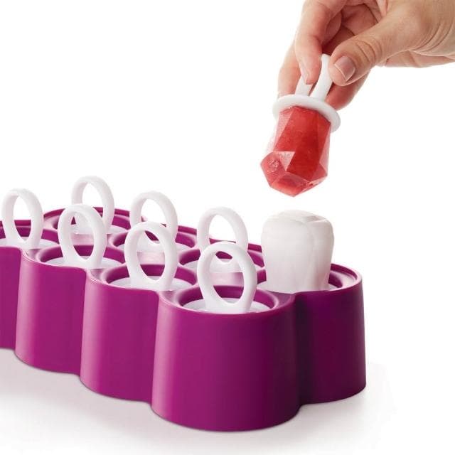 【ZOKU】鑽戒冰棒模具組8入裝 (冰棍/雪糕模具/矽膠模具)