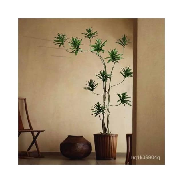 仿真綠植百閤竹大型北歐室內客廳櫥窗網紅造型假植物造景盆栽擺件居傢裝飾 仿真植物 人造樹 假樹 假植物