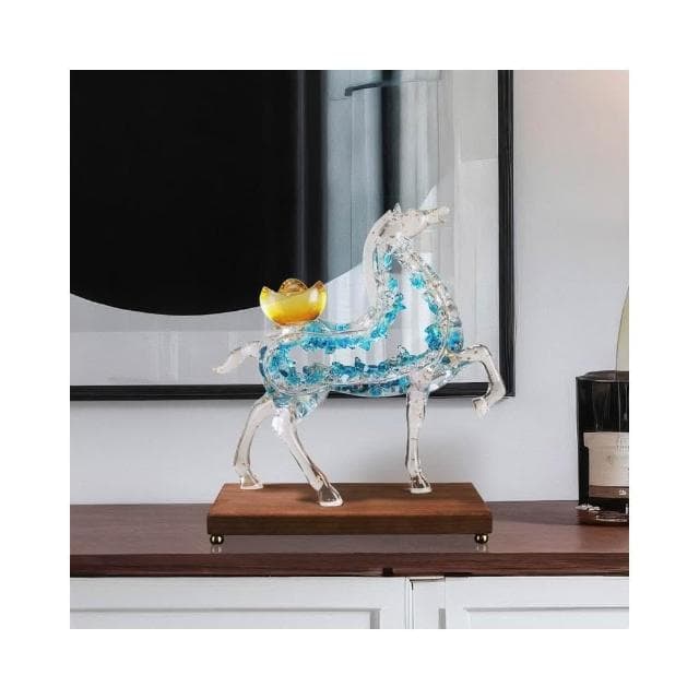 免運熱銷北歐簡約樹脂工藝馬上成功擺件家居輕奢樣板間喬遷新居開業禮物