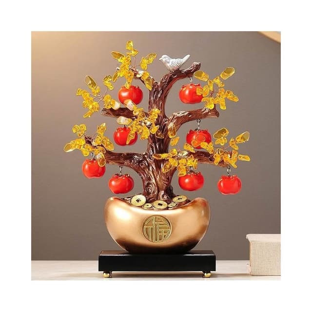 免運熱銷發財樹搖錢樹金元寶新中式擺件辦公室前臺酒櫃裝飾喬遷開業禮物品