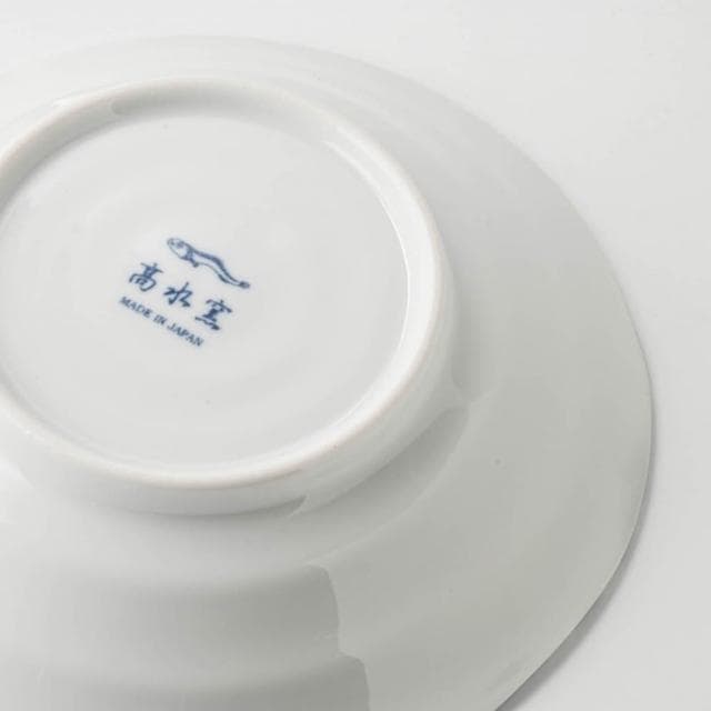 【美濃燒】SHICHITA 貓咪系列陶瓷淺碗 16.5cm (青海波;小碗/飯碗)