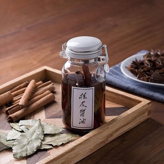 【Seisho 星硝】日本製按壓式玻璃密封醬料瓶300ml-3入組 (油醋瓶/調味料罐/油瓶/醃漬瓶/醬油瓶)