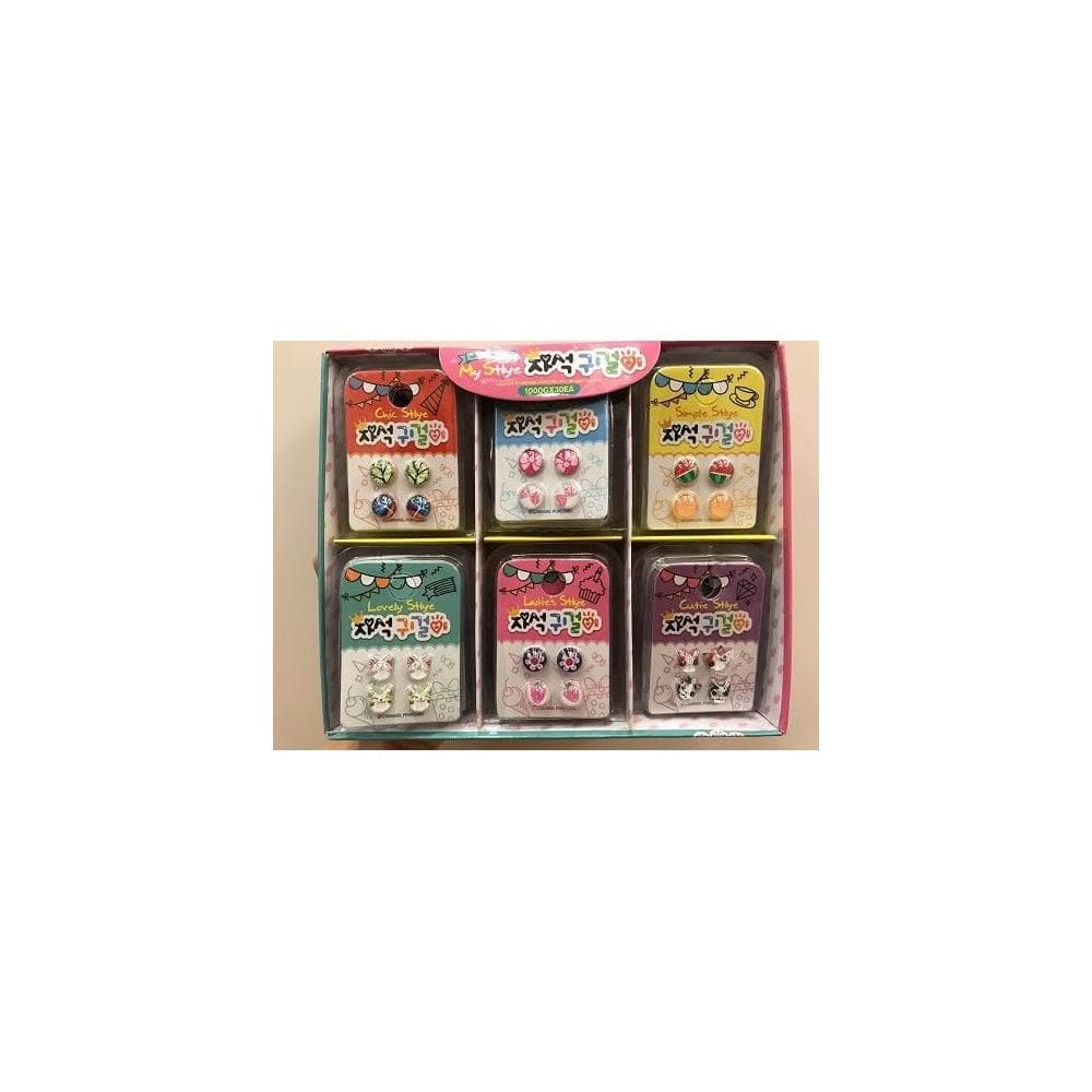 【德德小品集】造型磁鐵耳環 耳夾 夾式耳環 吸鐵 磁吸式貼耳耳環 無耳洞可戴 韓版 耳骨夾 耳釦 聖誕禮物 貓咪 草莓 花 樹 可愛