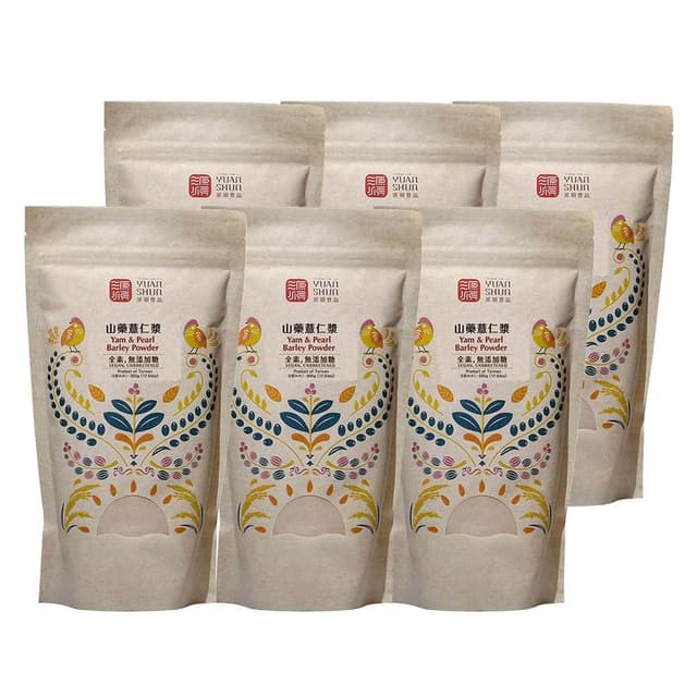 【源順】山藥薏仁漿500g-6入組 (全素/五穀粉/山藥薏仁粉/精力湯)