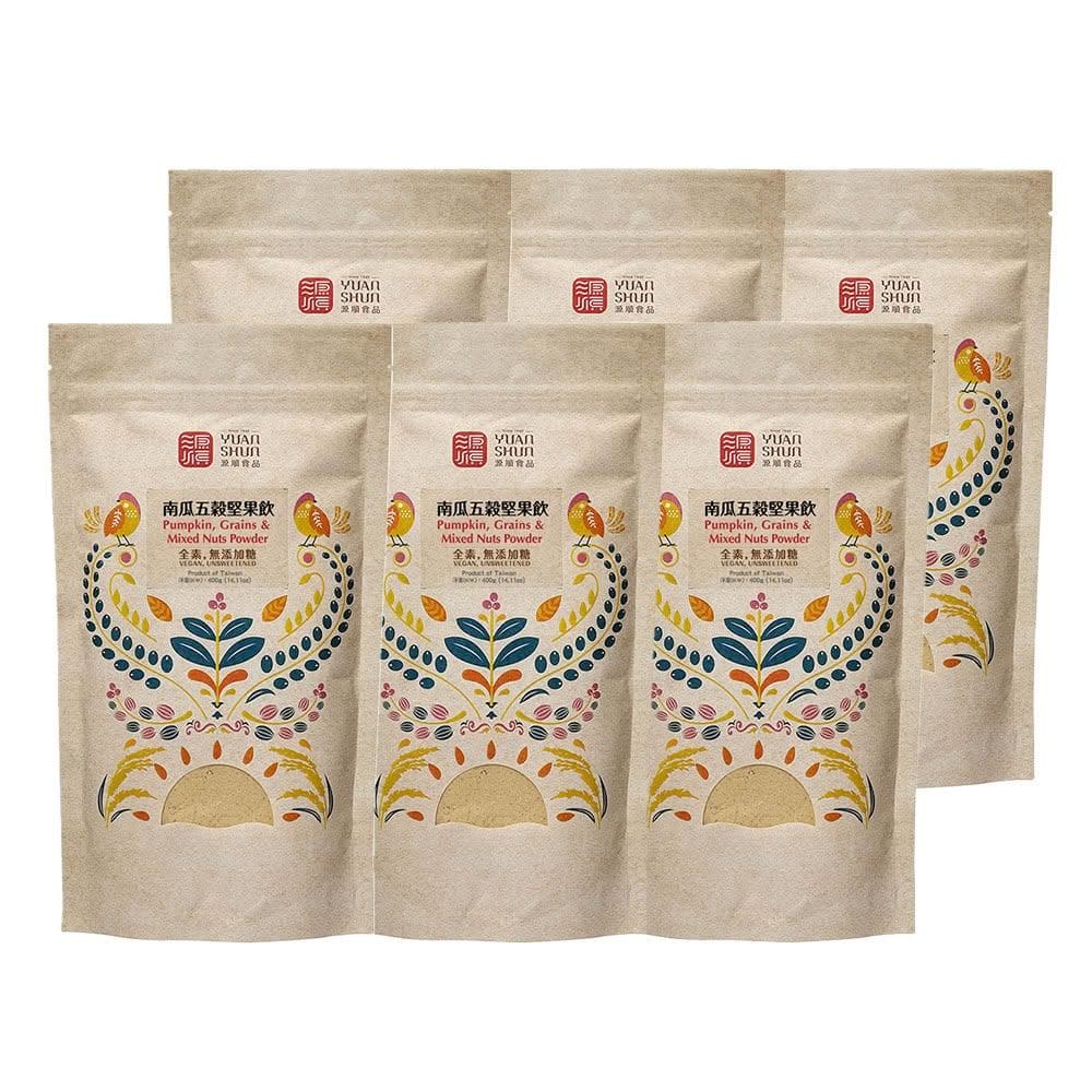 【源順】南瓜五穀堅果飲400g-6入組 (全素/無糖/五穀粉/精力湯)