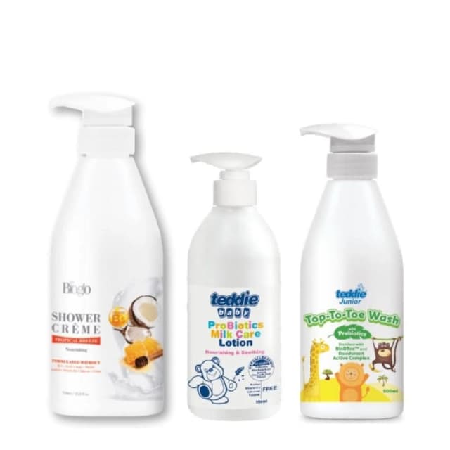 科士威 COSWAY  極潤修護沐浴乳750ml  益生菌孩童全效淨膚露500ml 益生菌呵護乳液350ml嬰兒沐浴乳