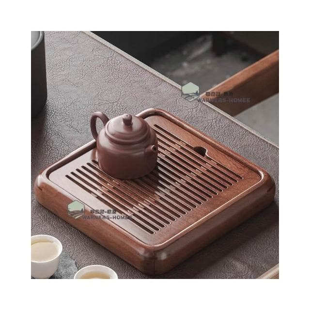 高品質🌟熱銷 家用花梨实木茶盘 办公室小型储水茶托盘 长方形茶台 高档干泡台 茶海 茶託 茶臺 功夫茶具 茶盤