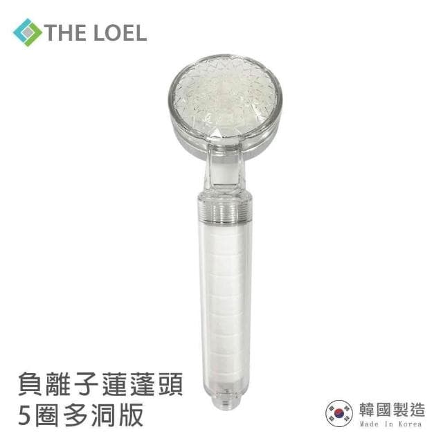 【THE LOEL】負離子蓮蓬頭濾水組 (負離子蓮蓬頭+無維他命C濾芯;除氯蓮蓬頭/加壓蓮蓬頭/花灑)