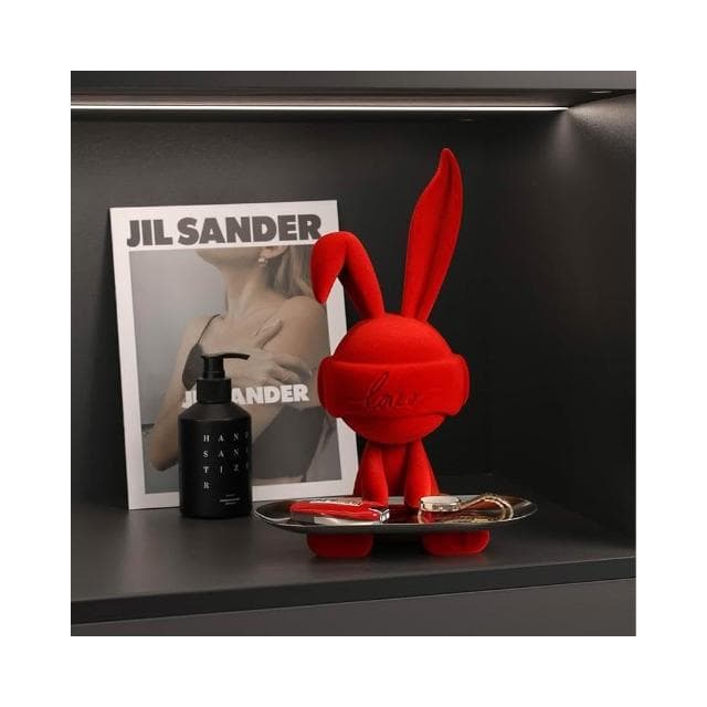 创意钥匙收纳玄关兔子摆件客厅轻奢入户电视柜装饰品乔迁新居礼物