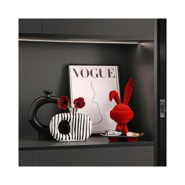 创意钥匙收纳玄关兔子摆件客厅轻奢入户电视柜装饰品乔迁新居礼物