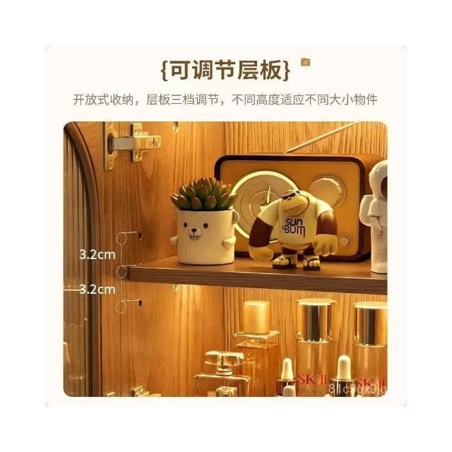 免運 創意木質家具 喬遷禮物 冬木機器人床頭櫃帶燈全實木邊幾側邊櫃客廳電視置物櫃創意床頭櫃 大眼睛叉腰床頭櫃 木邊幾