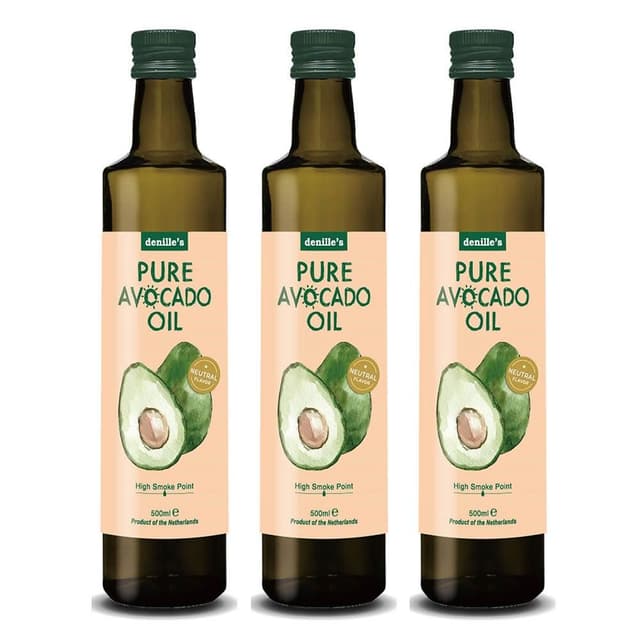 【denille’s picks】丹尼爾 烹調酪梨油 500ml-3入組 (冷壓酪梨油/全素)