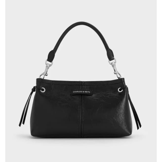 【CHARLES & KEITH】CHARLES & KEITH Noane 手提包 - 黑銀