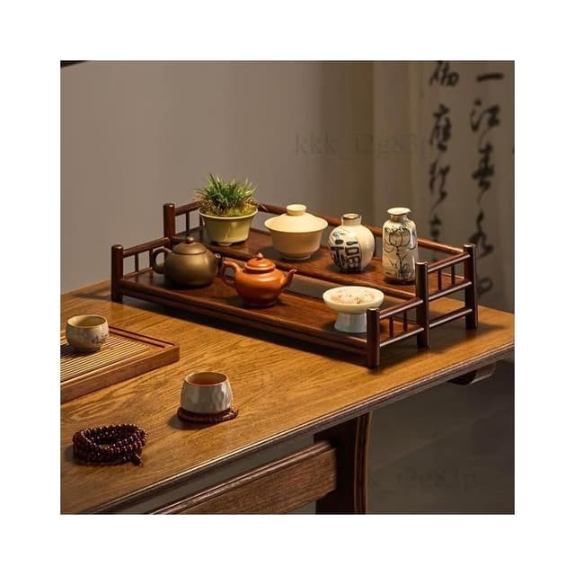 茶杯 架子 中式 小型 博古架 茶具 茶壺 茶桌 桌面 擺件 收納 置物架 展示架 晾杯架 茶杯架 桌上收納