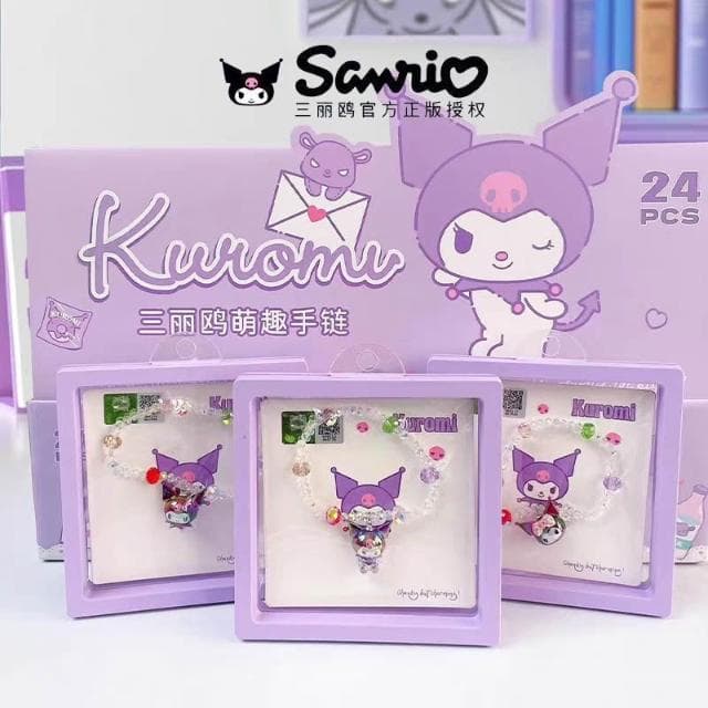 【SANRIO 三麗鷗】三麗鷗 大耳狗 酷洛米 美樂蒂 立體手鏈系列 手鏈 首飾 手環