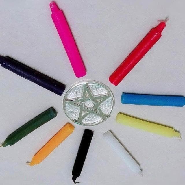 【藥魂 D:1.5cm】祭壇 蠟燭 儀式用品 女巫魔法 長蠟燭 白蠟燭 黑色蠟燭 紅色蠟燭 綠色蠟燭