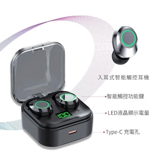 真無線藍芽耳機 IPX5 防水 藍芽耳機 藍牙5.3 雙耳耳機 無線耳機 防水立體環繞耳機