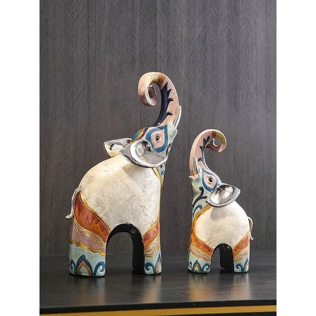 輕奢高檔大象擺件家居電視酒櫃裝飾品喬遷新居開業禮物高級感小眾