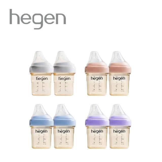 【hegen】金色奇蹟PPSU多功能方圓型寬口奶瓶150ml 雙瓶組