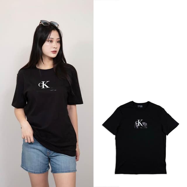 【Calvin Klein】男款 光感膠印  CK短T Calvin Klein純棉 T恤 CK 短袖 經典 上衣 @1459