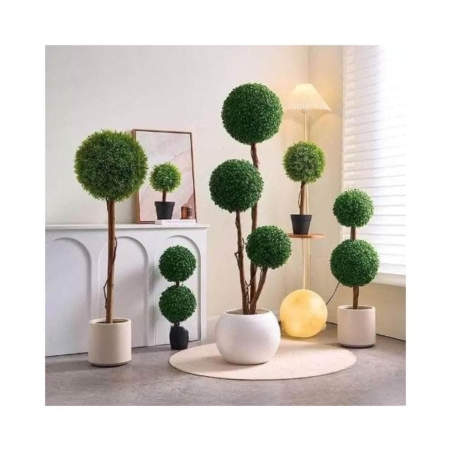 球狀造型 仿真創意仿真綠植盆栽室內裝飾客廳沙發電視機旁佈置盆景大型擺件室內盆栽 室內植物 假植樹 人造植物