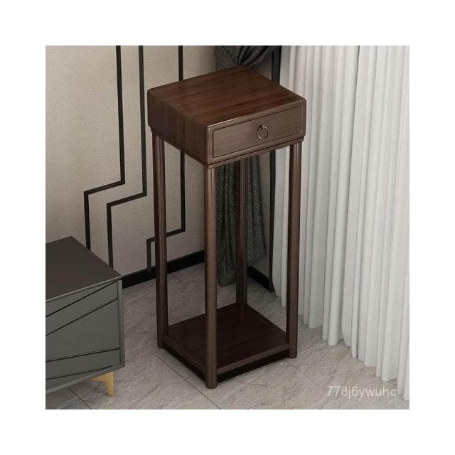 限時特惠🔥室內花架子客廳落地置物架實木新款高端擺件花盆架中式綠蘿植物架 聚寶盆架 盆栽架 展示邊桌 花瓶架 古董架