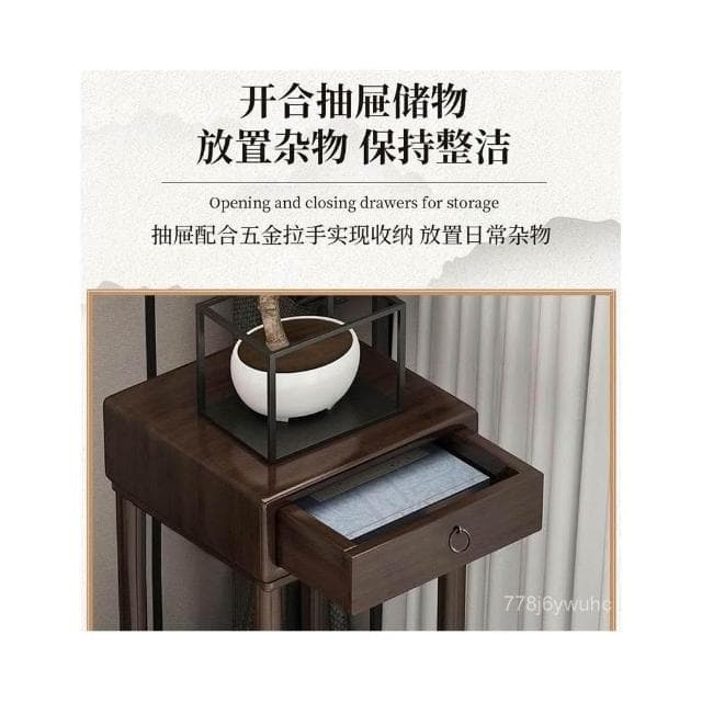 限時特惠🔥室內花架子客廳落地置物架實木新款高端擺件花盆架中式綠蘿植物架 聚寶盆架 盆栽架 展示邊桌 花瓶架 古董架