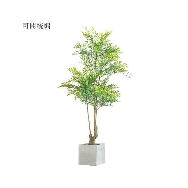北歐ins風仿真南天竹 植物盆栽 仿生綠植 室內客廳擺件 落地假樹 裝飾擺件 養眼盆栽 綠植物 大型假盆栽