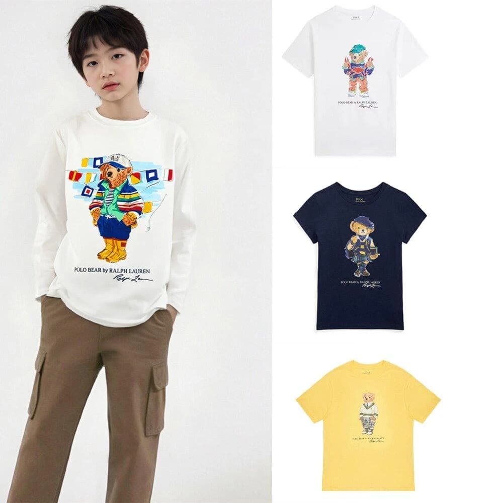 polo ralph lauren POLO 青年款小熊 POLO RL 經典小熊童裝T恤