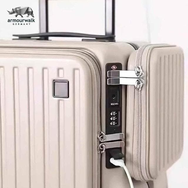 【armourwalk 歐沃】超機能08 百變商旅行李箱 20吋 前開式行李箱 上掀式行李箱 行李箱