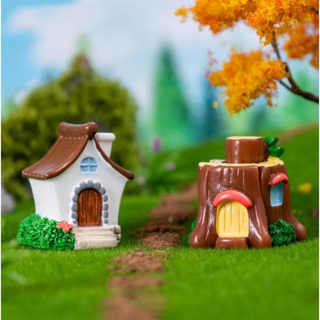 沐晨植物園｜微景觀 森林童話房子 蘑菇屋 園藝裝飾 盆栽裝飾 擺件 多肉裝飾